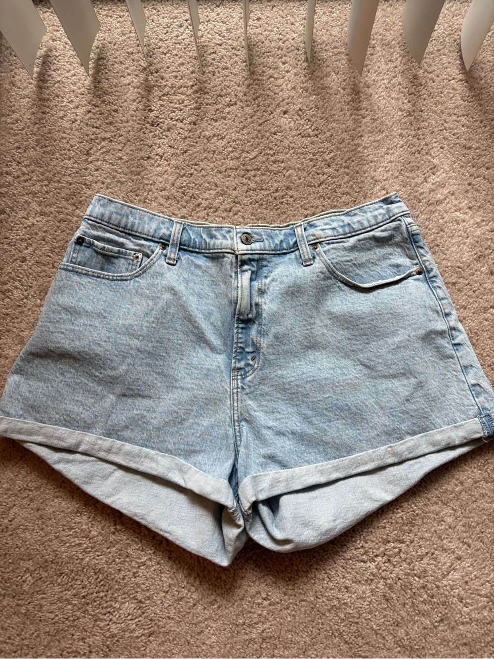 Abercrombie & Fitch Curve Love High Rise Mom Short